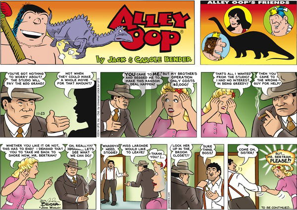 Alley Oop on Sunday November 23, 2014 Comic Strip