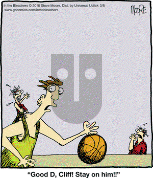 In the Bleachers on Tuesday March 8, 2016 Comic Strip