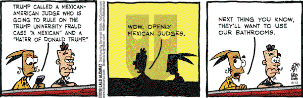 La Cucaracha on Monday June 13, 2016 Comic Strip