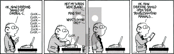 FoxTrot on Wednesday November 16, 1988 Comic Strip