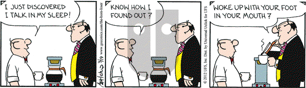 The Born Loser on Monday March 19, 2012 Comic Strip