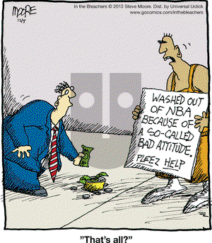 In the Bleachers on Thursday December 5, 2013 Comic Strip