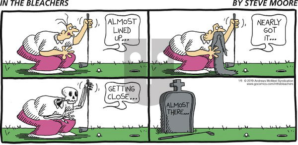 In the Bleachers on Sunday January 6, 2019 Comic Strip