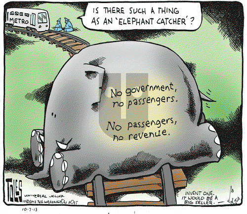 Tom Toles on Monday October 7, 2013 Comic Strip