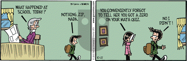 Grand Avenue on Thursday October 22, 2015 Comic Strip