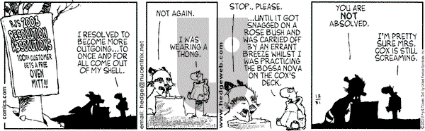 Over the Hedge on Wednesday December 31, 2003 Comic Strip