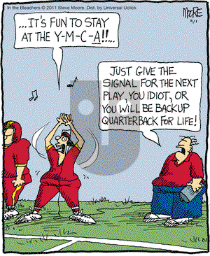 In the Bleachers on Tuesday November 1, 2011 Comic Strip