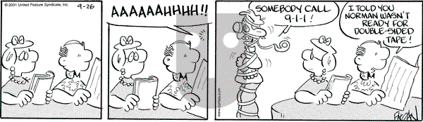 Drabble on Wednesday September 26, 2001 Comic Strip