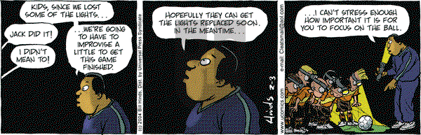 Cleats on Tuesday February 3, 2004 Comic Strip