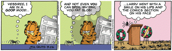 Garfield on Saturday September 26, 2009 Comic Strip