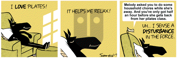 Dark Side of the Horse on Saturday January 21, 2012 Comic Strip
