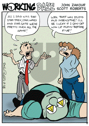 Working Daze - Thursday August 28, 2014 Comic Strip