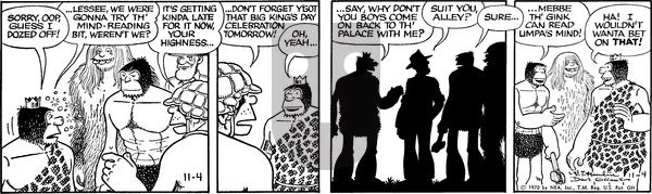 Alley Oop - Wednesday November 4, 1970 Comic Strip