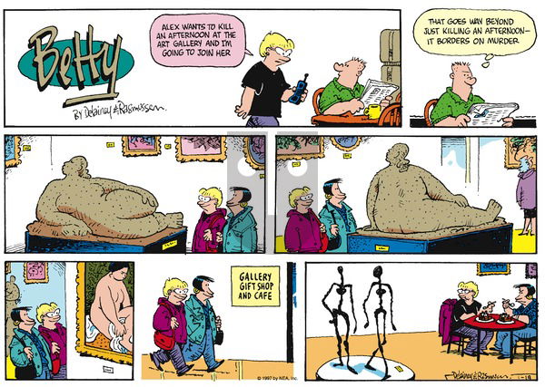 Betty on Sunday January 19, 1997 Comic Strip