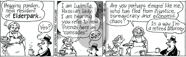 The Elderberries on Thursday November 16, 2006 Comic Strip