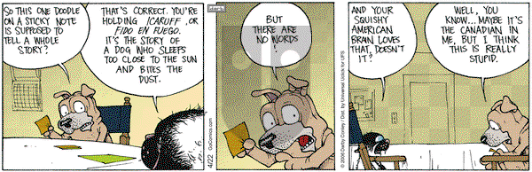Get Fuzzy on Tuesday April 22, 2014 Comic Strip