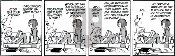 Doonesbury on Wednesday September 24, 1980 Comic Strip