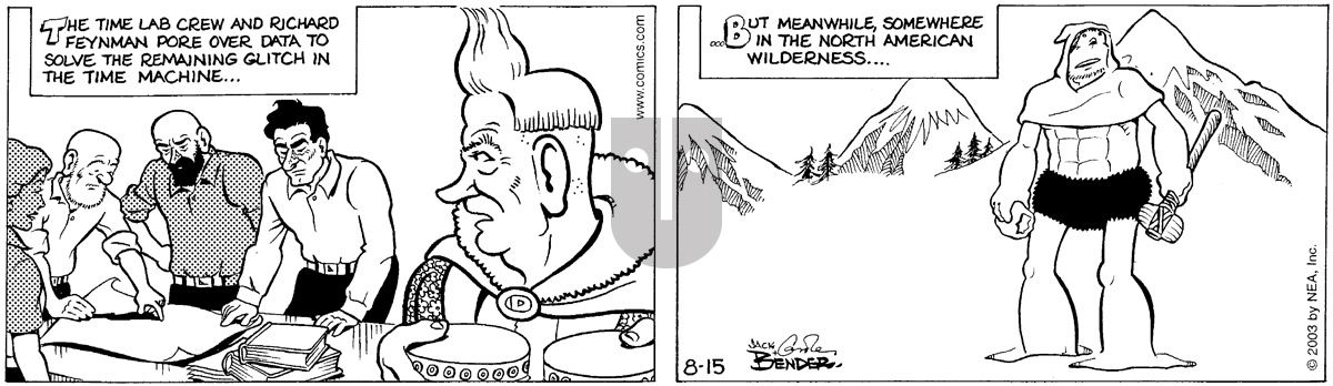 Alley Oop - Friday August 15, 2003 Comic Strip