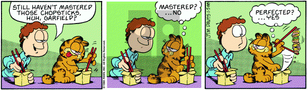 Garfield on Tuesday January 5, 1988 Comic Strip