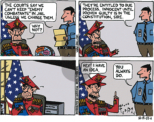 Ted Rall on Thursday December 18, 2003 Comic Strip