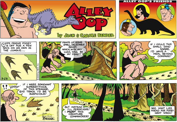 Alley Oop on Sunday March 23, 2003 Comic Strip