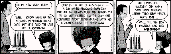 The Boondocks - Monday January 1, 2001 Comic Strip