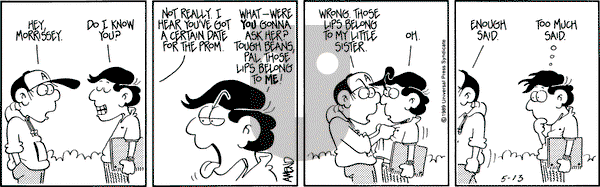 FoxTrot on Saturday May 13, 1989 Comic Strip