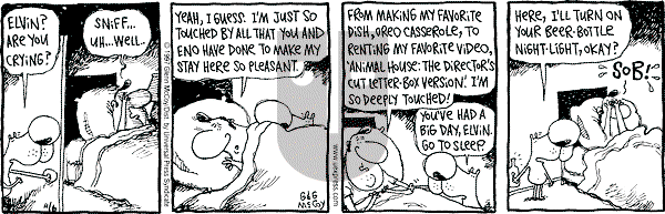 The Duplex on Thursday November 6, 1997 Comic Strip
