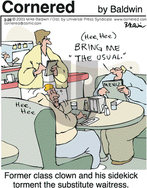Cornered on Wednesday April 28, 2004 Comic Strip