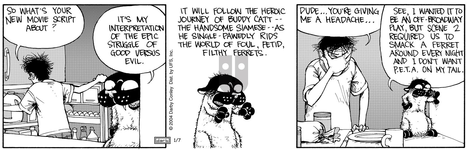Get Fuzzy - Wednesday January 7, 2004 Comic Strip