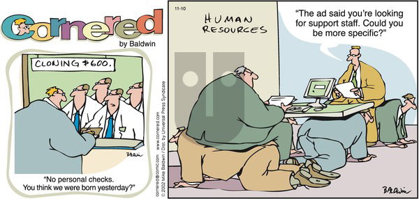 Cornered - Sunday November 10, 2002 Comic Strip