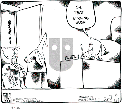 Tom Toles - Tuesday April 9, 2002 Comic Strip