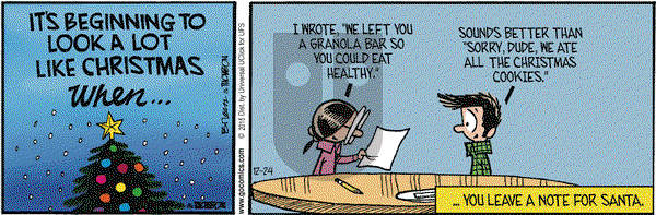 Grand Avenue on Thursday December 24, 2015 Comic Strip