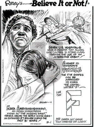 Ripley's Believe It or Not on Friday September 1, 2006 Comic Strip