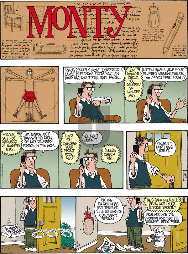Monty on Sunday February 25, 2018 Comic Strip