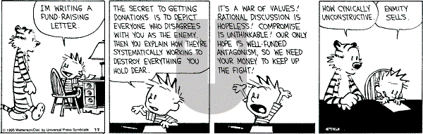 Calvin and Hobbes - Friday July 7, 1995 Comic Strip