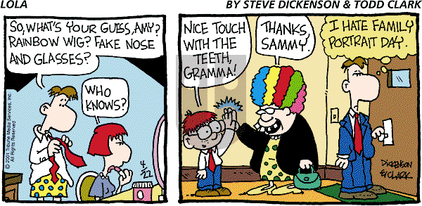 Lola on Sunday April 22, 2001 Comic Strip