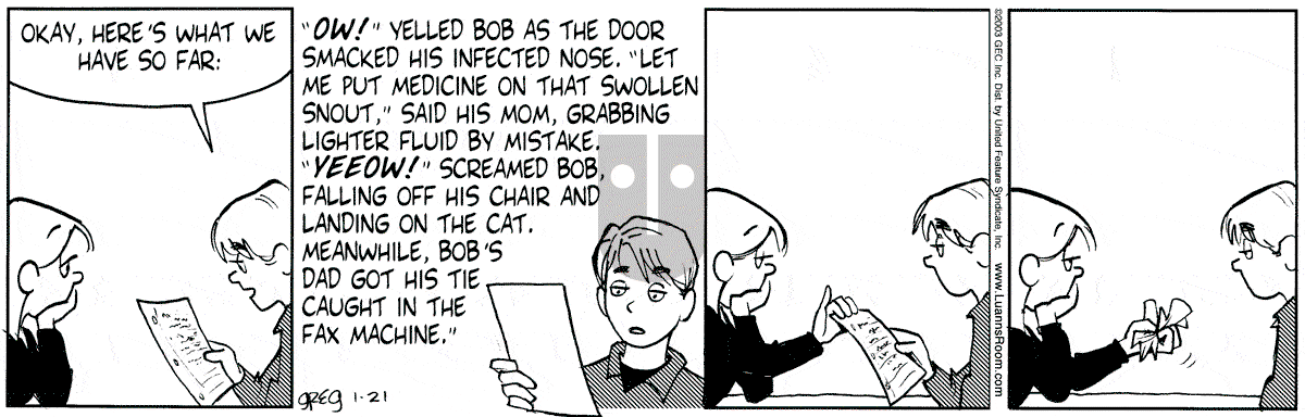 Luann - Tuesday January 21, 2003 Comic Strip
