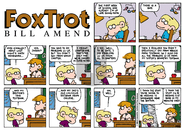 FoxTrot on Sunday September 8, 1996 Comic Strip