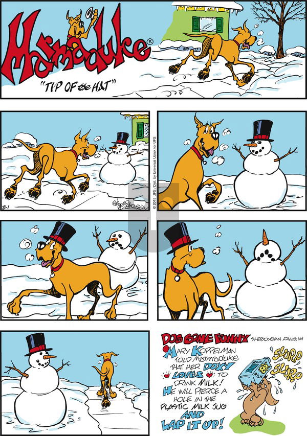 Marmaduke on Sunday February 1, 2015 Comic Strip