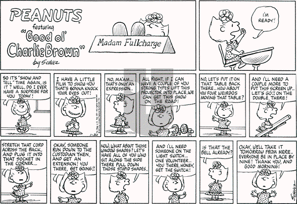 Peanuts - Sunday January 20, 1974 Comic Strip