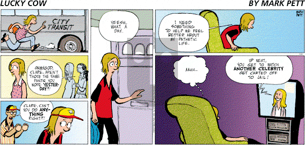 Lucky Cow - Sunday July 22, 2007 Comic Strip