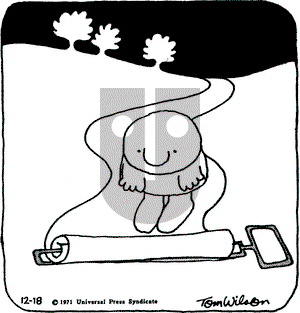 Ziggy on Saturday December 18, 1971 Comic Strip