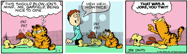 Garfield on Thursday February 7, 1980 Comic Strip