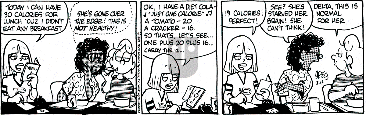 Luann - Thursday March 4, 1993 Comic Strip