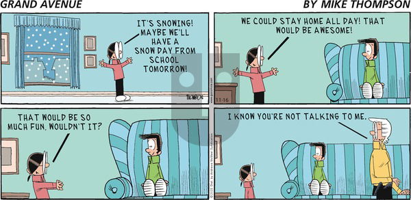 Grand Avenue on Sunday November 16, 2025 Comic Strip