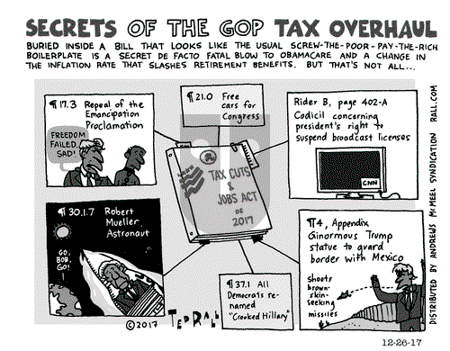 Ted Rall on Tuesday December 26, 2017 Comic Strip