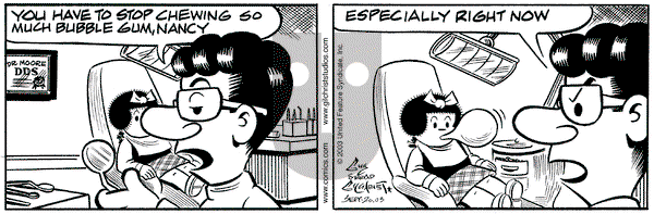 Nancy - Saturday September 20, 2003 Comic Strip