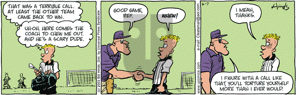 Cleats on Saturday June 7, 2003 Comic Strip