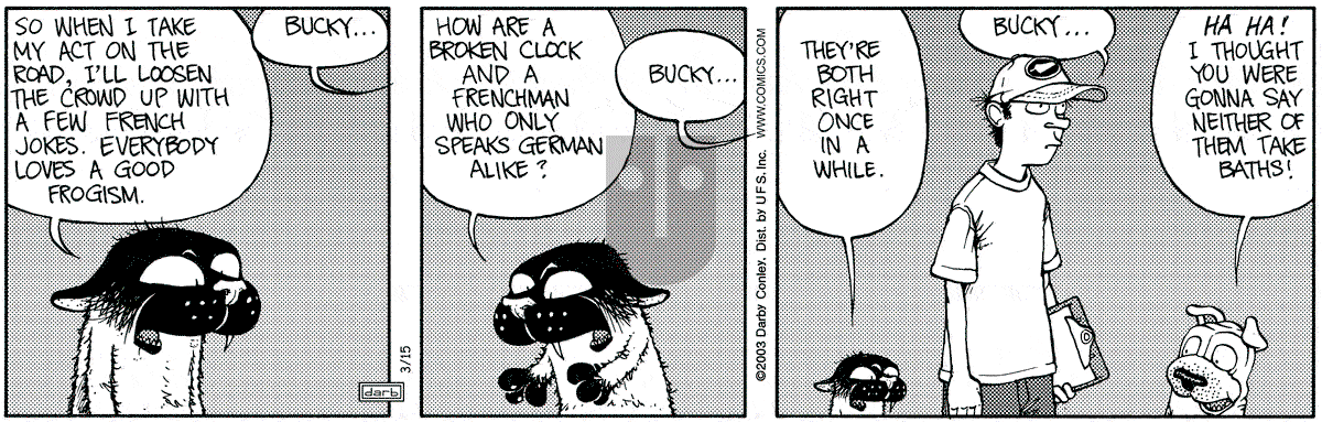 Get Fuzzy - Saturday March 15, 2003 Comic Strip